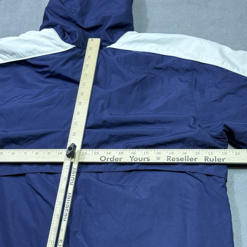VINTAGE Nike Parka Jacket Mens M Sideline Bench Coat Full Length Insulated Y2K - Picture 8 of 8